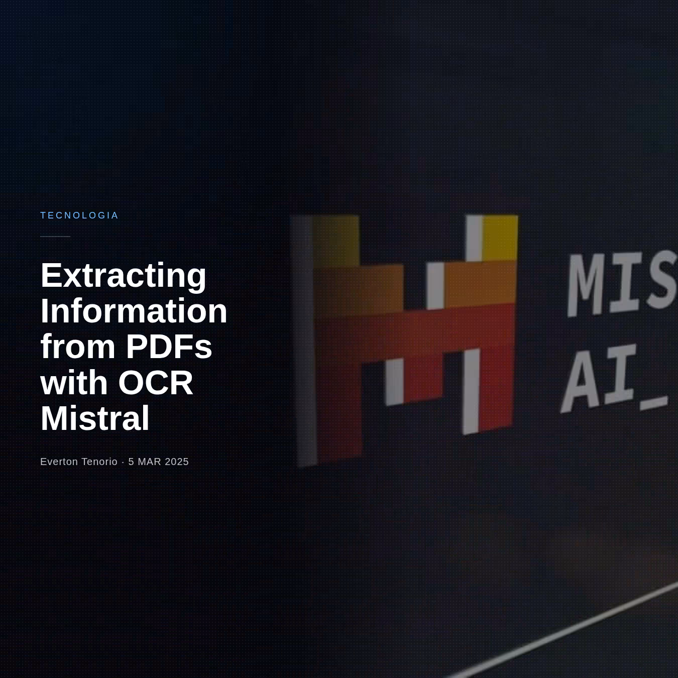  Extracting Information from PDFs in Markdown Format with Mistral OCR 